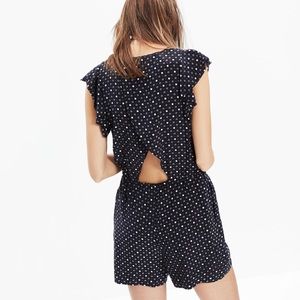 Madewell Polka Dot Romper